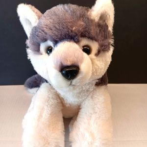 Wolf Husky Dog Soft Plush Stuffed Animal 14" by Aurora Destination Nation
